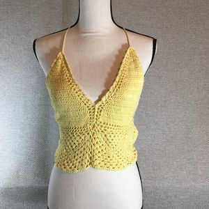 Yellow Dollhouse Crochet Top